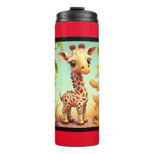 Bouteilles Isothermes Cartoon Tropical Cute Baby Giraffe