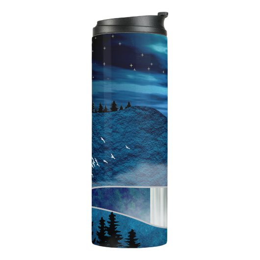 Bouteilles Isothermes Cascade bleue (Tourné sur la gauche)