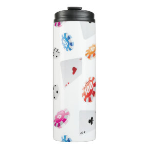 Bouteilles Isothermes Casino, Accessoires Jeux motif