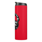 Bouteilles Isothermes Casque de musique noire DJ (Tourné sur la droite)