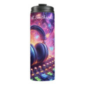 Bouteilles Isothermes Casques Neon Music Mixer Abstraits (Devant)