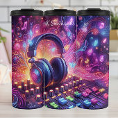 Bouteilles Isothermes Casques Neon Music Mixer Abstraits