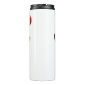 Bouteilles Isothermes Casquette de Noël carlin mignon (Dos)