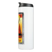 Bouteilles Isothermes Casquette des sorcières assis de Halloween Kitty (Tourné sur la droite)