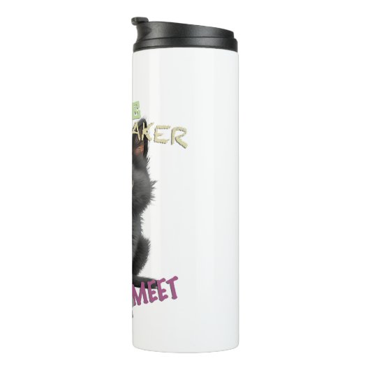 Bouteilles Isothermes Cat Kitten Cuttest Trouble Maker Cute Adorable Fun (Tourné sur la droite)