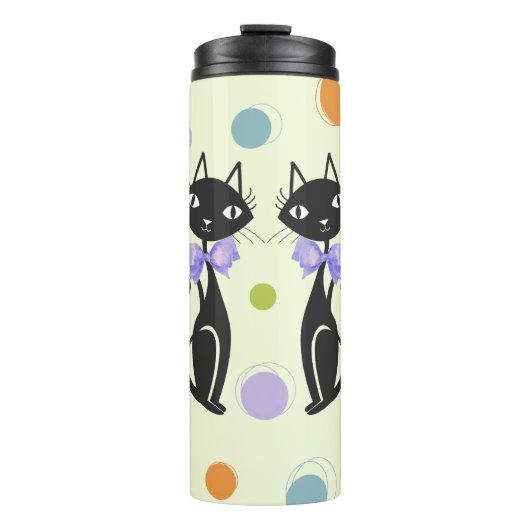 Bouteilles Isothermes Cat moderne du milieu du siècle (Devant)