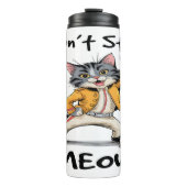 Bouteilles Isothermes Cat Rock Star Ne pas arrêter Meow (Devant)