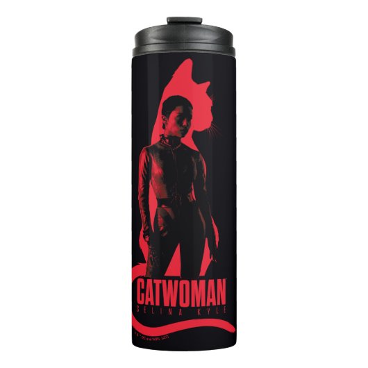 Bouteilles Isothermes Catwoman Selina Kyle Chat Silhouette (Devant)