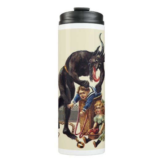 Bouteilles Isothermes cauchemar noël krampus (Devant)