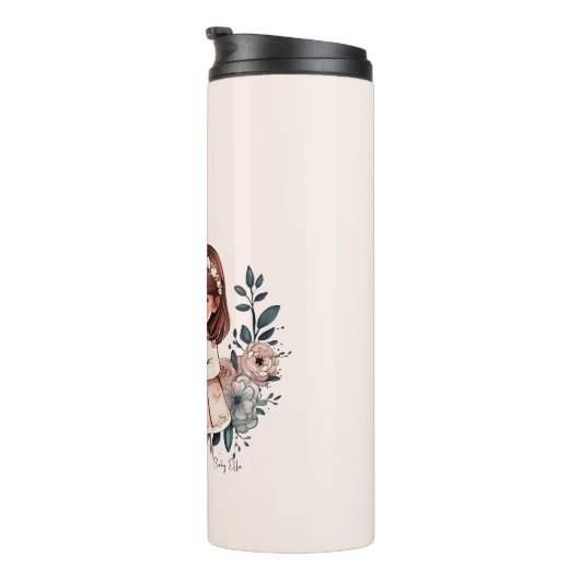 Bouteilles Isothermes Caution adorable mère et fille (3) (Tourné sur la droite)