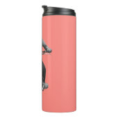 Bouteilles Isothermes Cavalier de Motorcyle de panda (Tourné sur la droite)