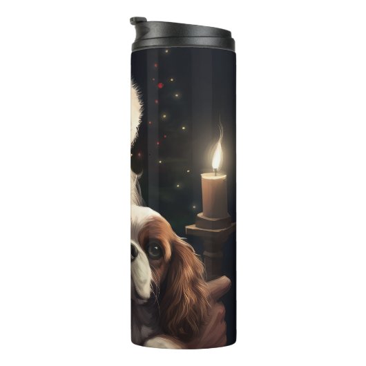 Bouteilles Isothermes Cavalier King avec le Père Noël Festif Noël (Tourné sur la droite)