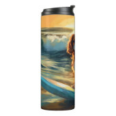 Bouteilles Isothermes Cavalier King Beach Surf Peinture (Tourné sur la gauche)