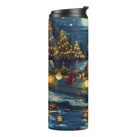 Bouteilles Isothermes Cavalier King Charles Noël Festive Voyage (Tourné sur la gauche)