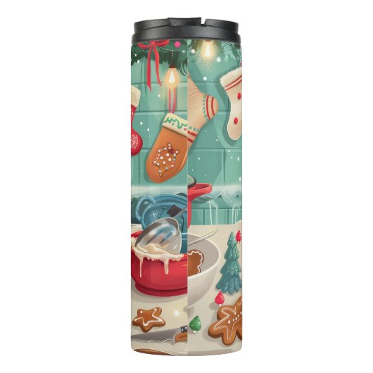 Bouteilles Isothermes Cavalier King Charles Spaniel Baking Noël (Dos)