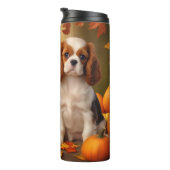 Bouteilles Isothermes Cavalier King Charles Spaniel Chiot Citrouille d'a (Tourné sur la droite)