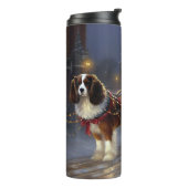 Bouteilles Isothermes Cavalier King Charles Spaniel Noël Festive (Tourné sur la gauche)
