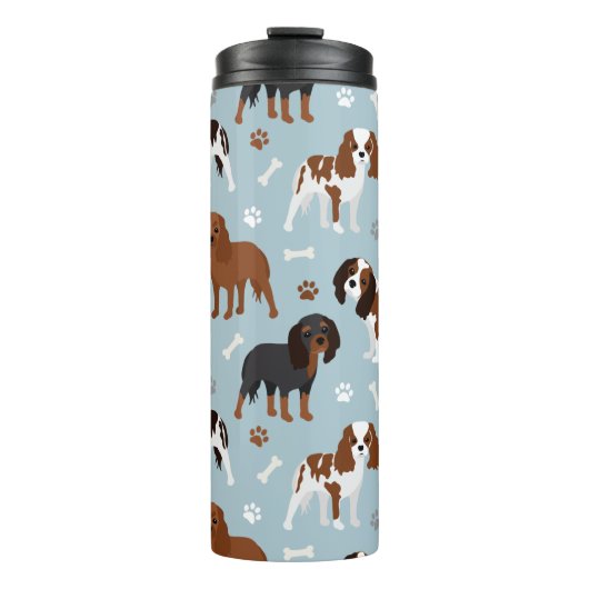Bouteilles Isothermes Cavalier King Charles Spaniel Paws and Bones (Devant)