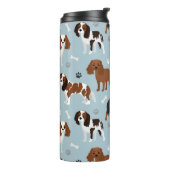 Bouteilles Isothermes Cavalier King Charles Spaniel Paws and Bones (Tourné sur la gauche)