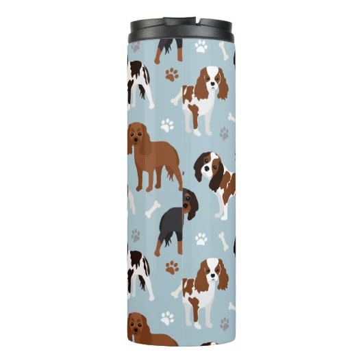 Bouteilles Isothermes Cavalier King Charles Spaniel Paws and Bones (Dos)