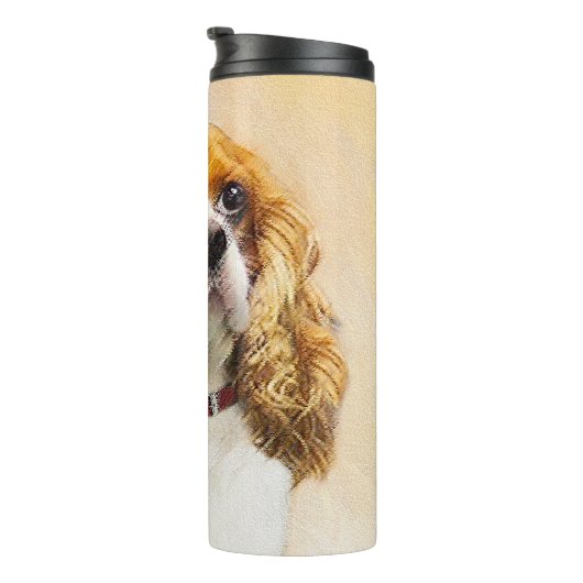 Bouteilles Isothermes Cavalier King Charles Spaniel Peinture originale (Tourné sur la droite)