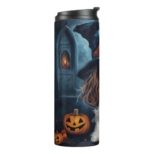 Bouteilles Isothermes Cavalier King Citrouilles Halloween effrayant (Tourné sur la gauche)