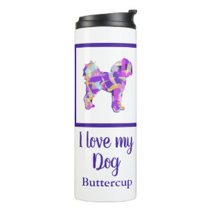 Bouteilles Isothermes Cavapoo Cute Chien Silhouette PPY&B