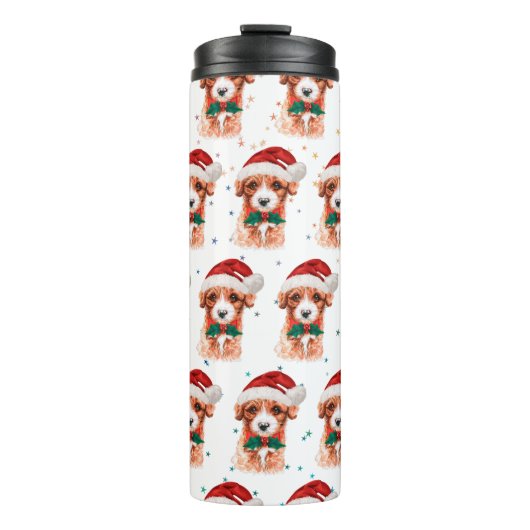 Bouteilles Isothermes Cavoodle Chien race Étoiles de Noël (Devant)