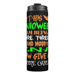 Bouteilles Isothermes Ce bonbon de canne Moody Halloween fatigué