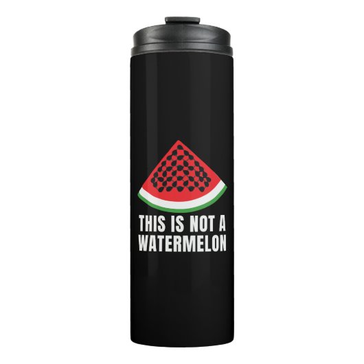 Bouteilles Isothermes Ce n'est pas une pastèque - Palestinien keffiyeh (Devant)