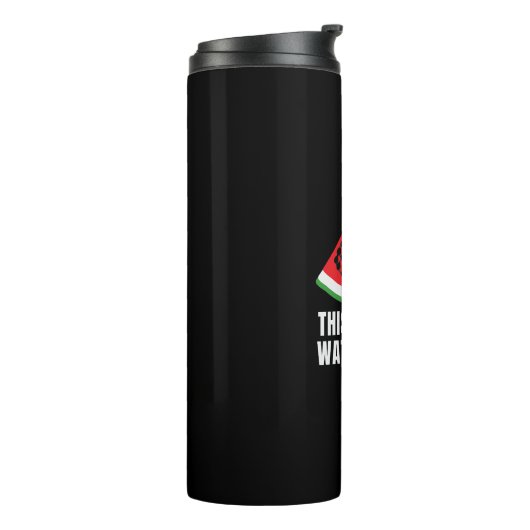 Bouteilles Isothermes Ce n'est pas une pastèque - Palestinien keffiyeh (Tourné sur la gauche)