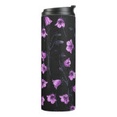 Bouteilles Isothermes Cellules bleues de minuit, cloches, Bellflowers 2 (Tourné sur la gauche)