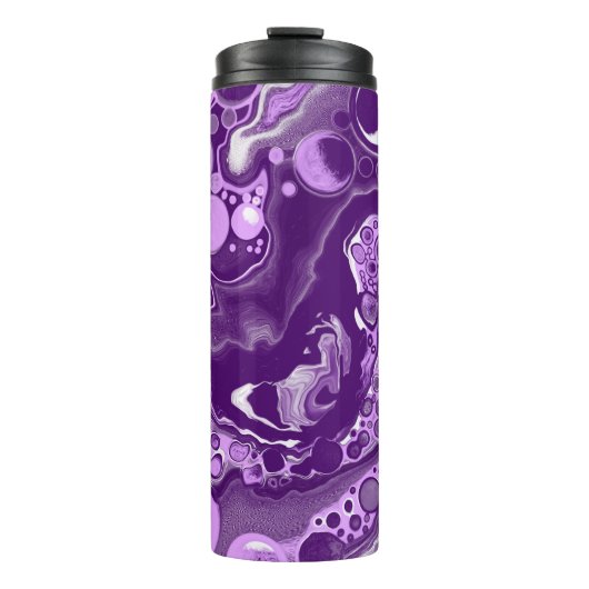 Bouteilles Isothermes Cellules d'art fluides en marbre violet (Devant)