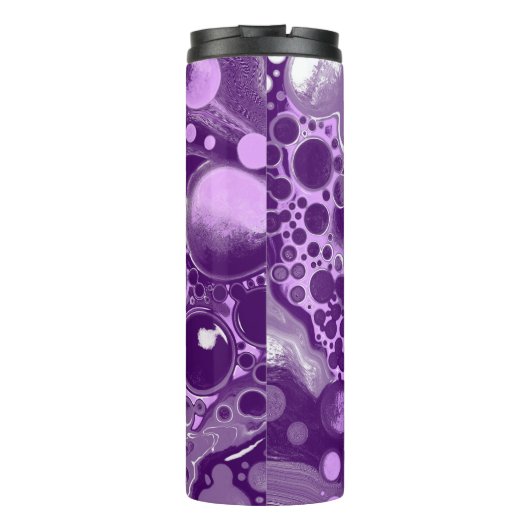 Bouteilles Isothermes Cellules d'art fluides en marbre violet (Dos)