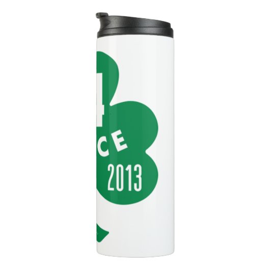 Bouteilles Isothermes Celtics - Pierce 34 Retraité Numéro Clover (Vert) (Tourné sur la droite)