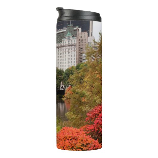 Bouteilles Isothermes Central Park en automne initiales personnalisées t (Tourné sur la droite)