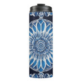 Bouteilles Isothermes Céramique bleue imprimée (Devant)
