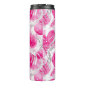 Bouteilles Isothermes Cercles Abstraits en verre d'argent rose (Dos)