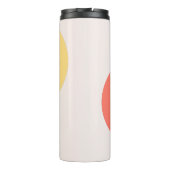 Bouteilles Isothermes Cercles Abstraits modernes Rouge Jaune Rose Minima (Dos)