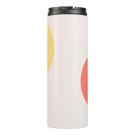 Bouteilles Isothermes Cercles Abstraits modernes Rouge Jaune Rose Minima (Dos)