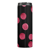 Bouteilles Isothermes Cercles d'aquarelle Motif Arrière - plan noir (Dos)