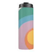 Bouteilles Isothermes Cercles de style rétro multicolore (Devant)