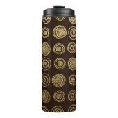 Bouteilles Isothermes Cercles d'or : Motif à main (Devant)
