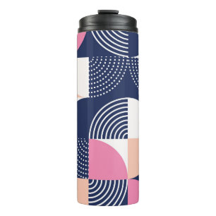 Bouteilles Isothermes Cercles graphiques Vintage Motif sans couture