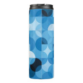 Bouteilles Isothermes Cercles invisibles : Vintage bleu Abstrait (Dos)