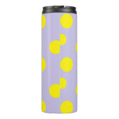 Bouteilles Isothermes Cercles jaunes sur motif pourpre (Dos)