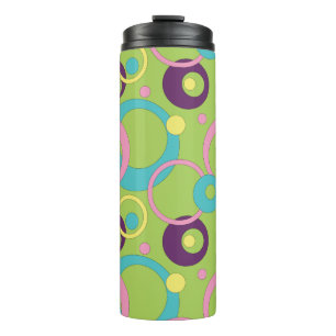 Bouteilles Isothermes Cercles verts funky Tumbler thermique