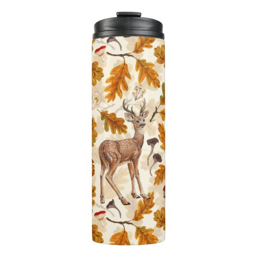 Bouteilles Isothermes Cerf dans la forêt automnale (Devant)