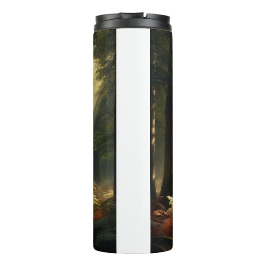 Bouteilles Isothermes Cerf dans la forêt matinale (Dos)