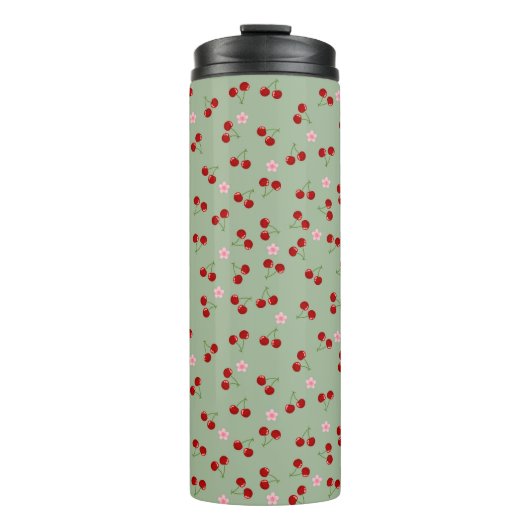Bouteilles Isothermes Cerises Et Fleurs (Devant)